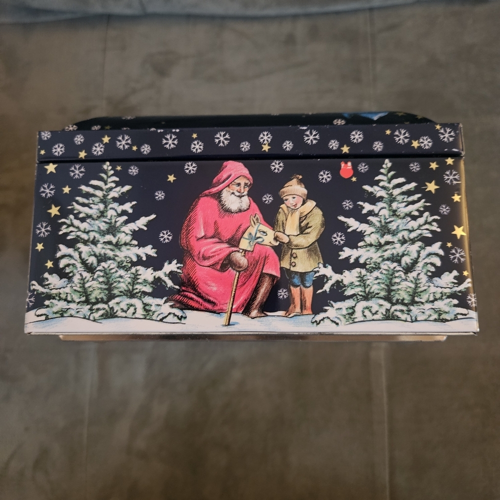 Nativity Scene German Tin Cookie Box E. Otto Schmidt - Picture 5 of 8
